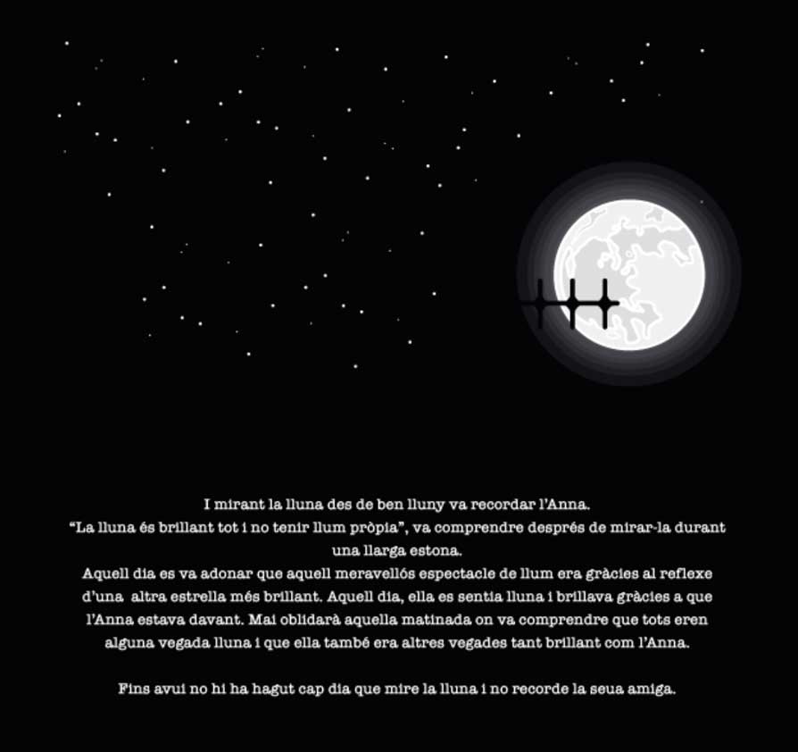 La silueta de un tejado y una antena en una noche de luna llena